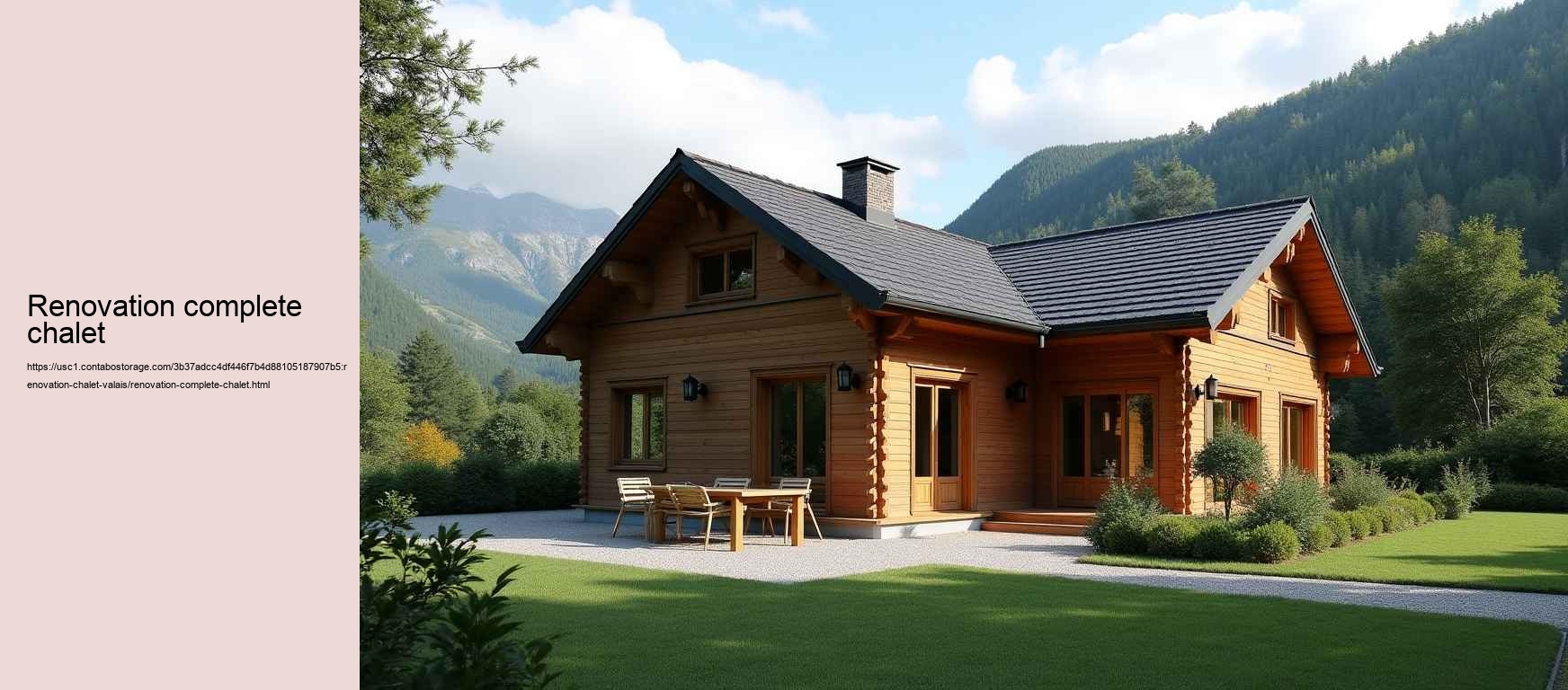 renovation complete chalet