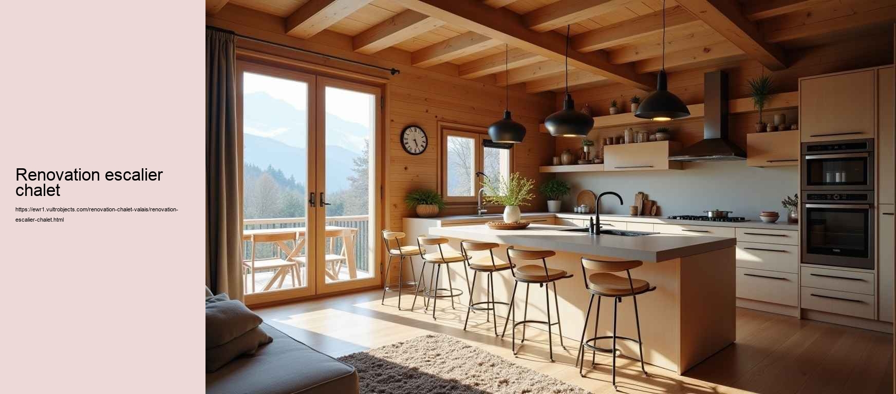 renovation escalier chalet