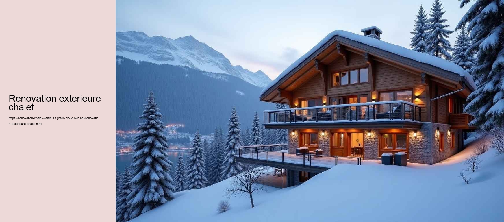 renovation exterieure chalet