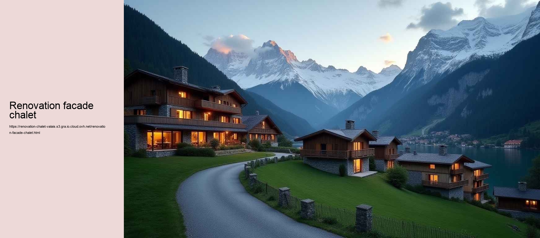 renovation facade chalet