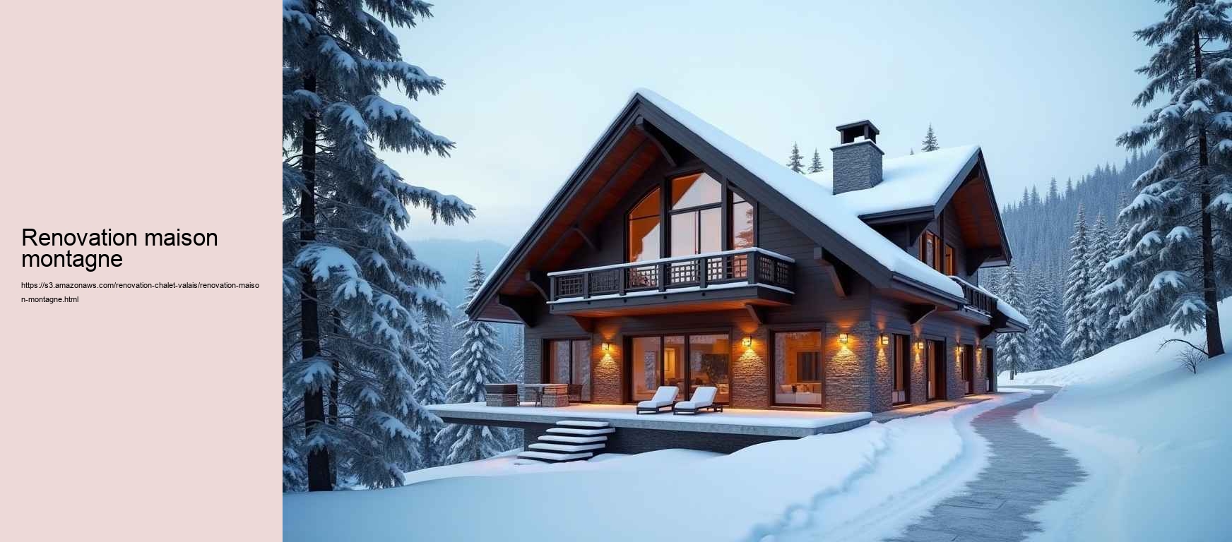 renovation maison montagne