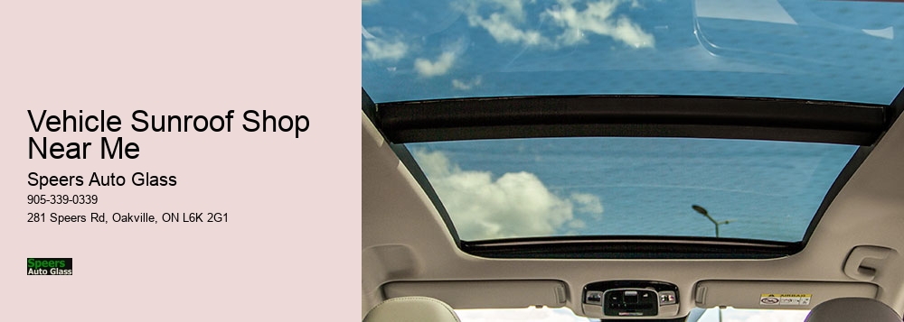 Vehicle Sunroof Shop Near Me