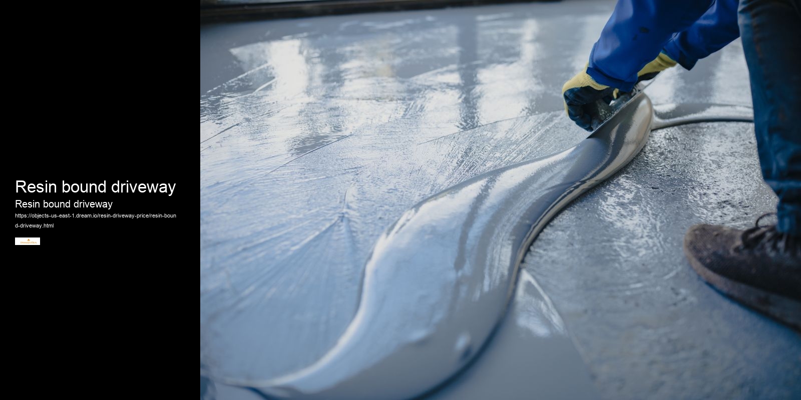 Resin bound driveway