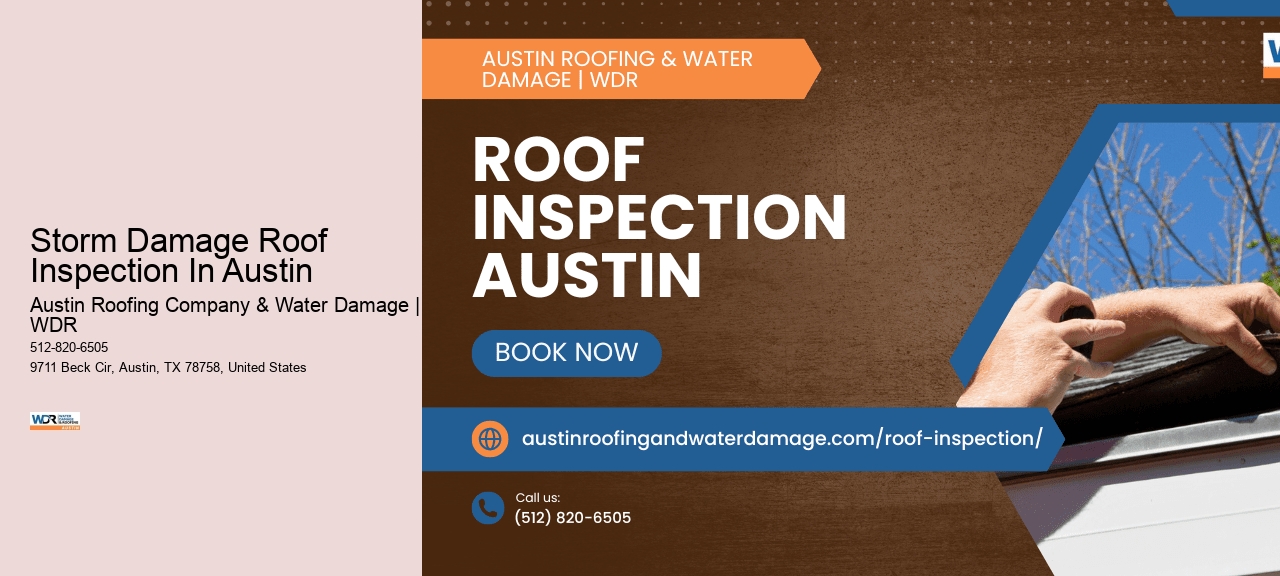 Storm Damage Roof Inspection In Austin