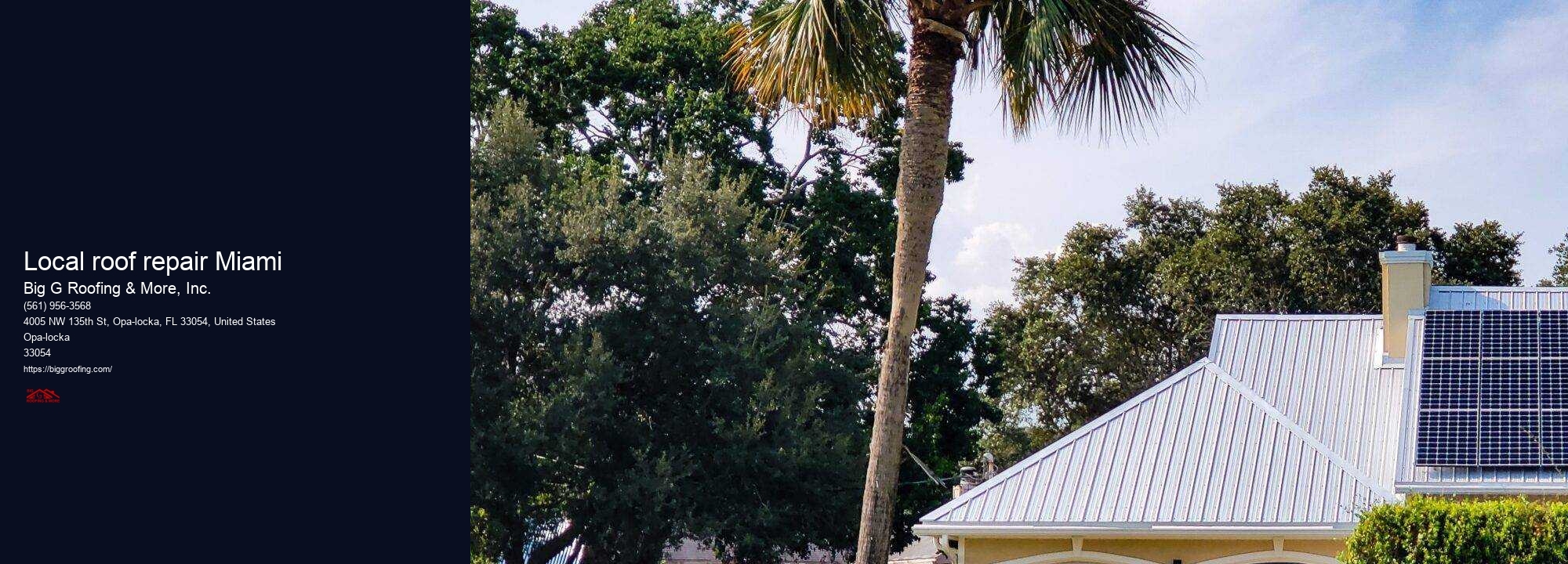 Local roof repair Miami