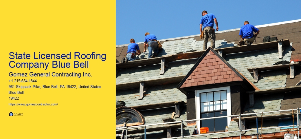 State Licensed Roofing Company Blue Bell