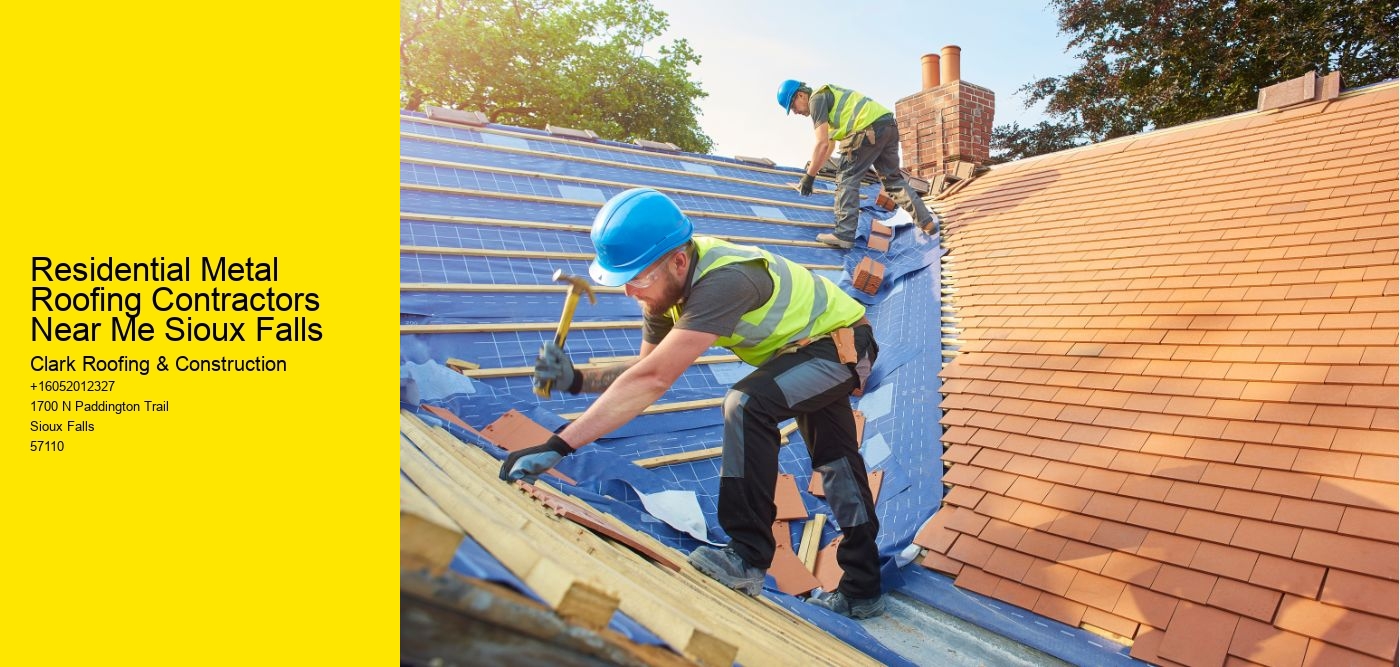 Residential Metal Roofing Contractors Near Me Sioux Falls