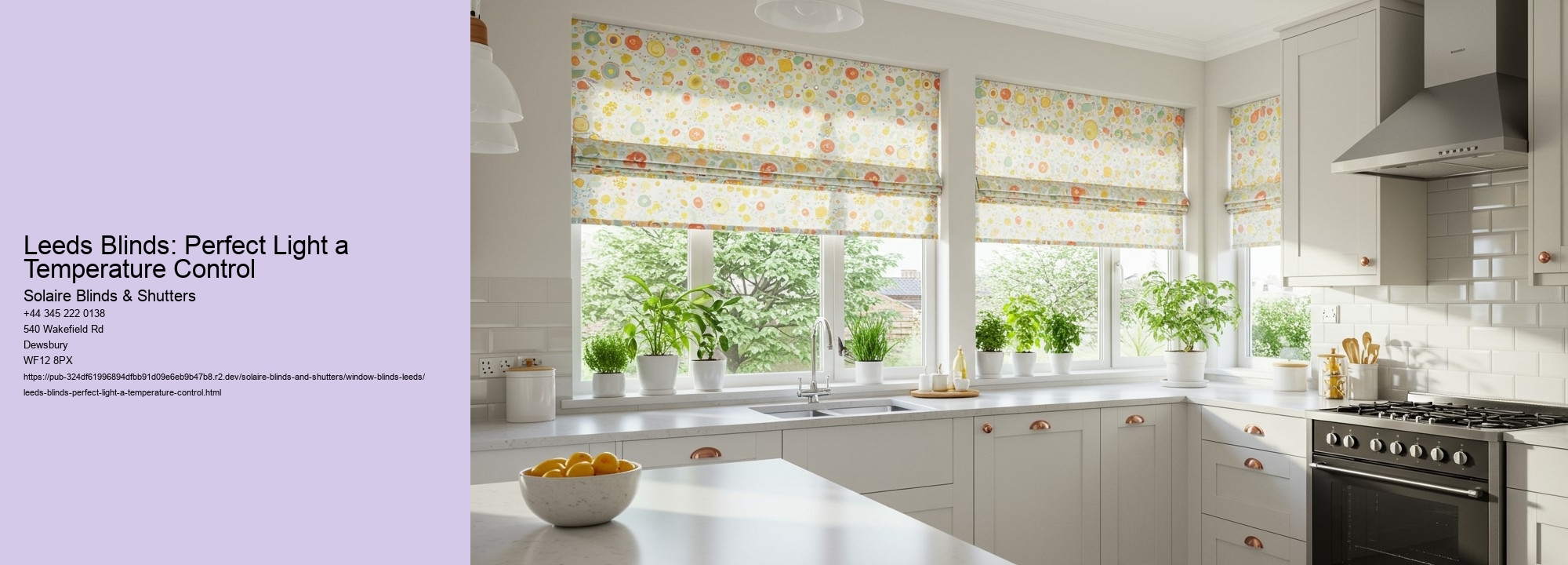 Leeds Blinds: Perfect Light a Temperature Control