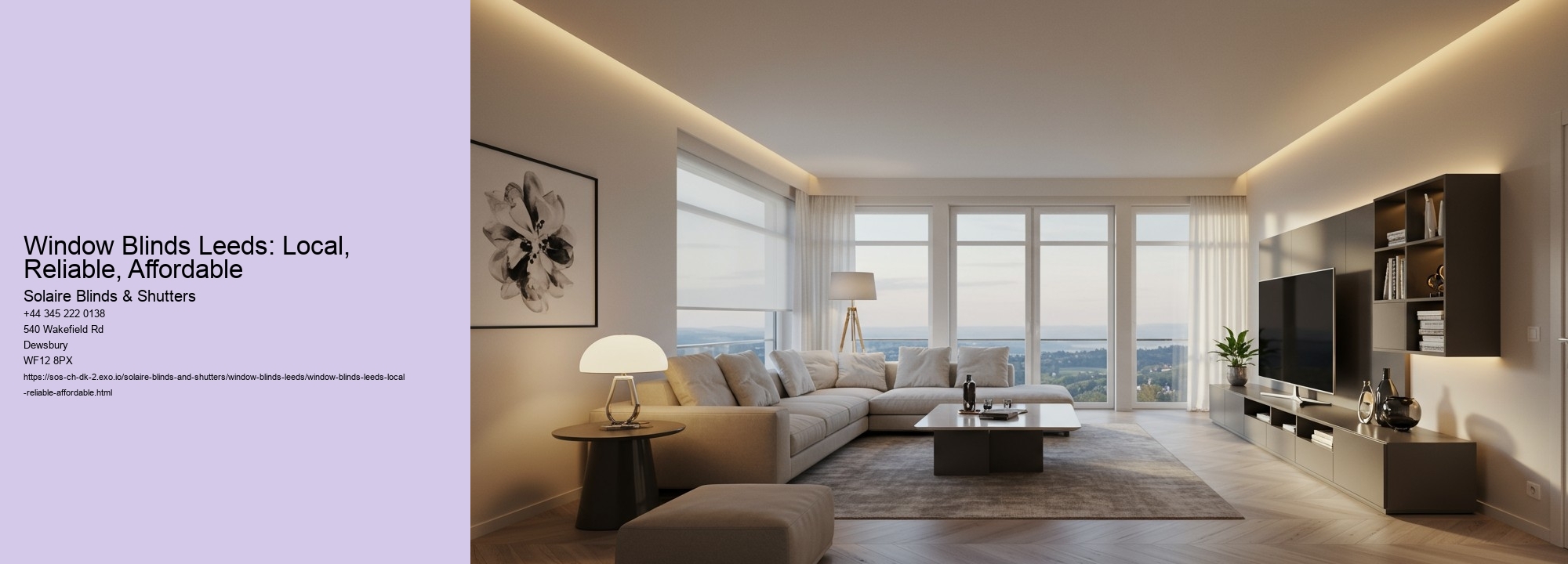 Window Blinds Leeds: Local, Reliable, Affordable