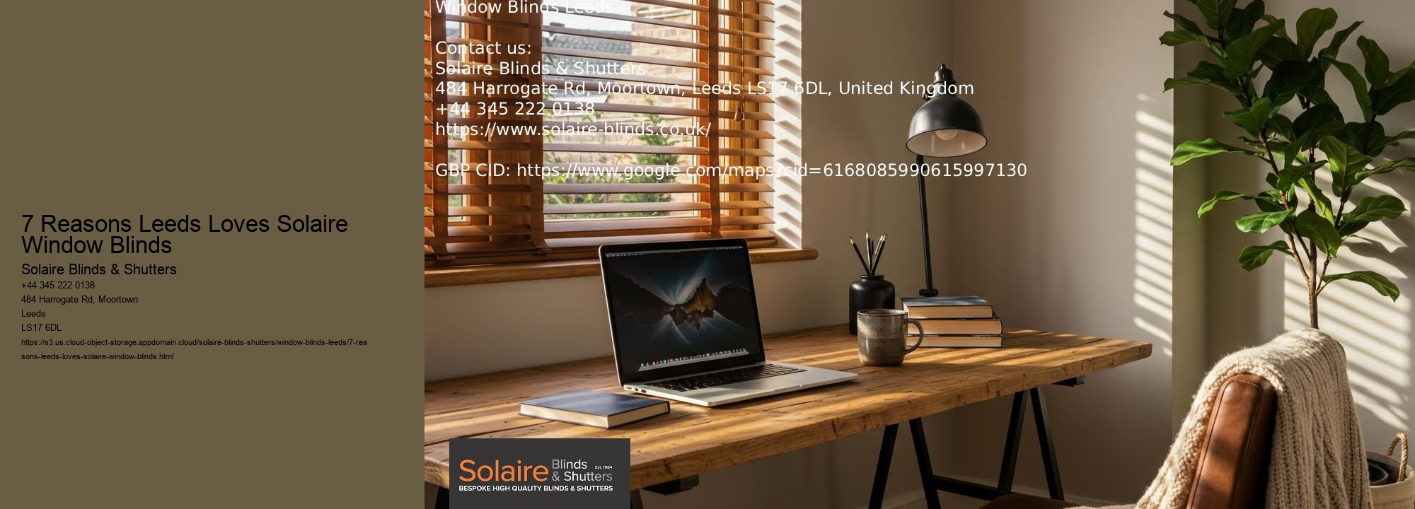 7 Reasons Leeds Loves Solaire Window Blinds