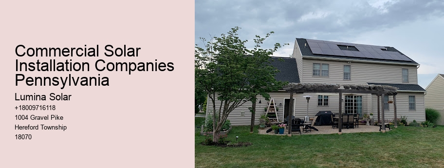 Commercial Solar Installation Companies Pennsylvania