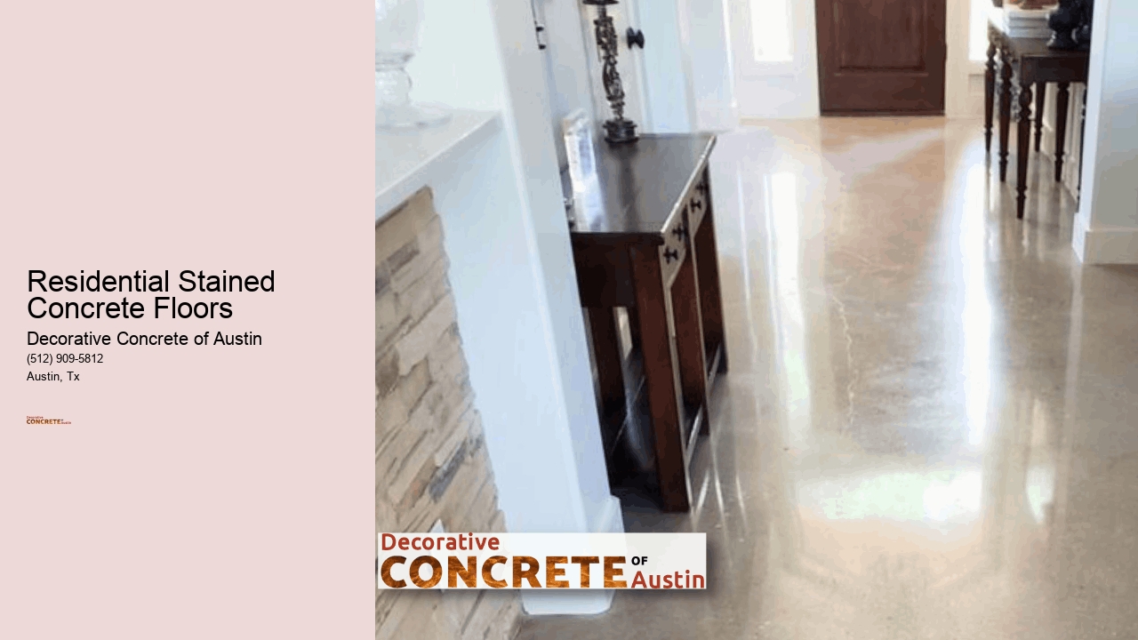 Residential Stained Concrete Floors
