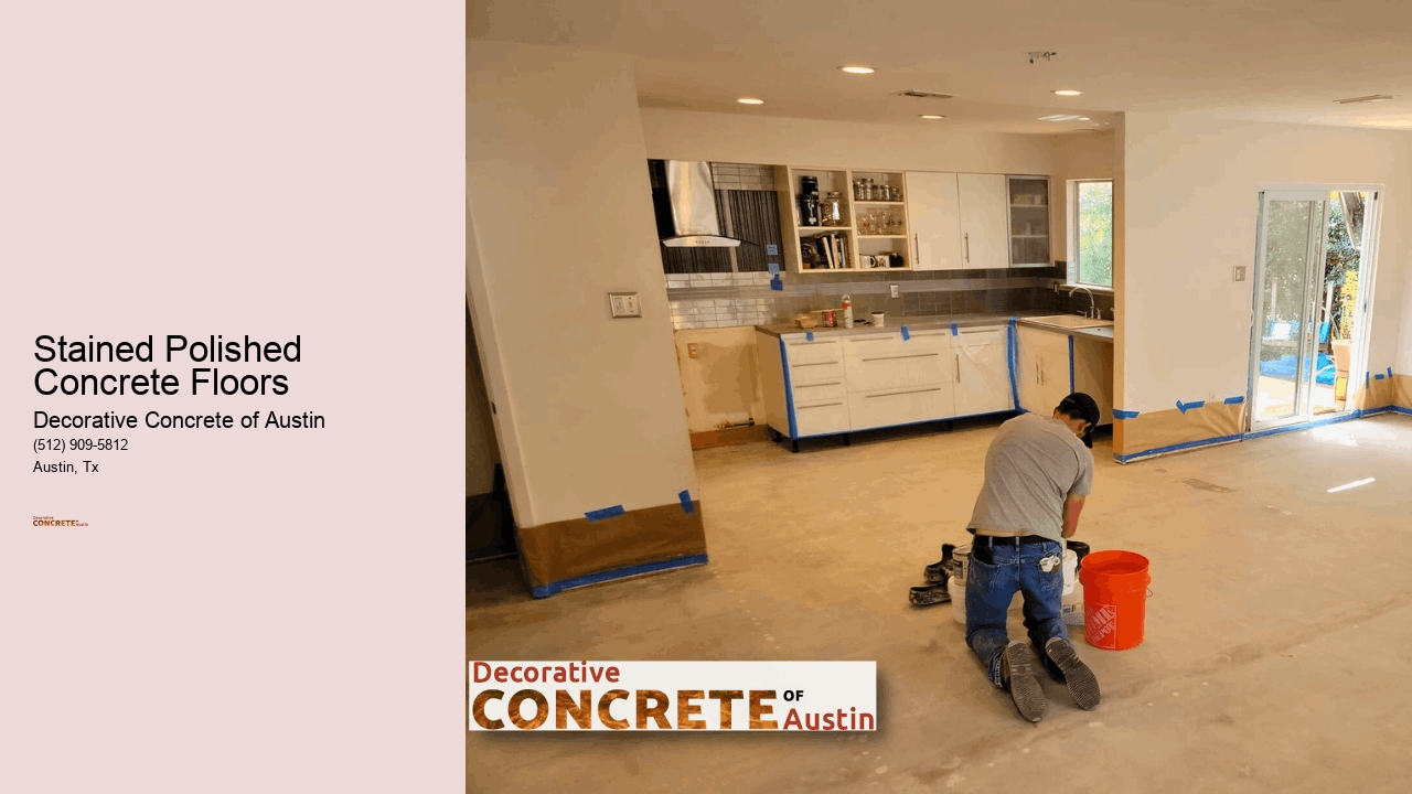 Stained Polished Concrete Floors