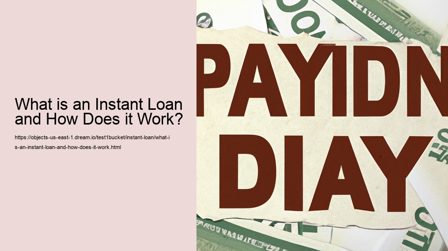 What is an Instant Loan and How Does it Work?