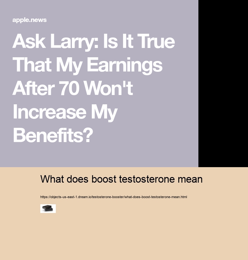 what does boost testosterone mean what does boost testosterone mean