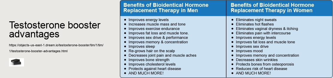 testosterone booster advantages