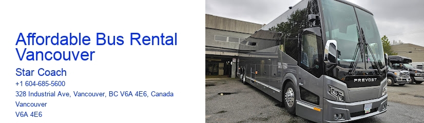 Affordable Bus Rental Vancouver