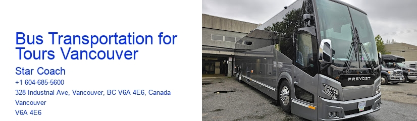 Bus Transportation for Tours Vancouver