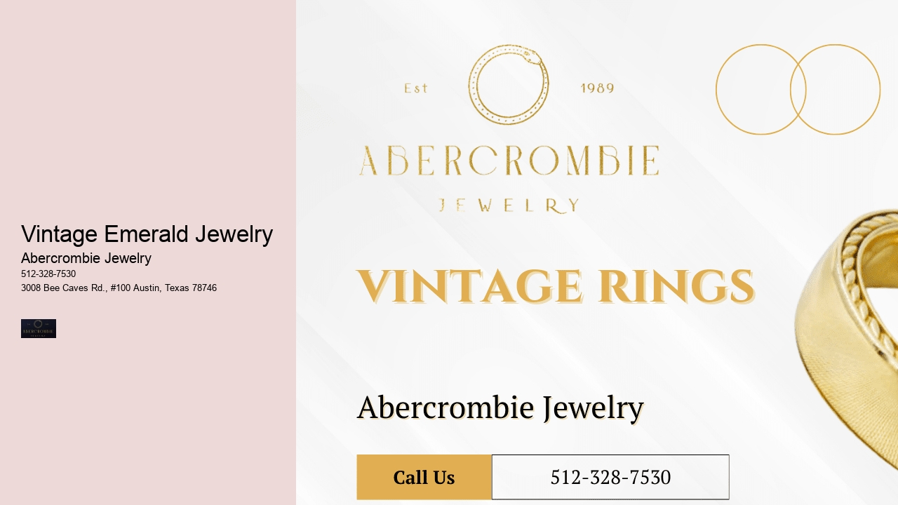 Vintage Emerald Jewelry