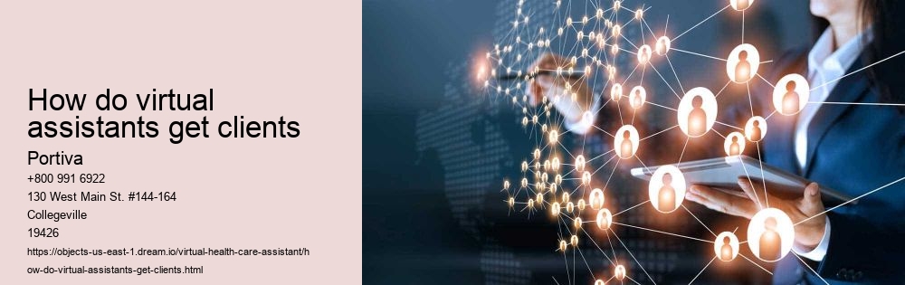 How do virtual assistants get clients