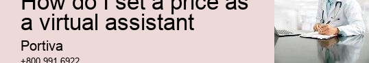 How do I set a price as a virtual assistant