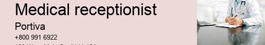 medical receptionist