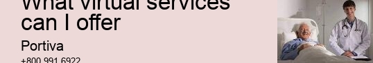 What virtual services can I offer