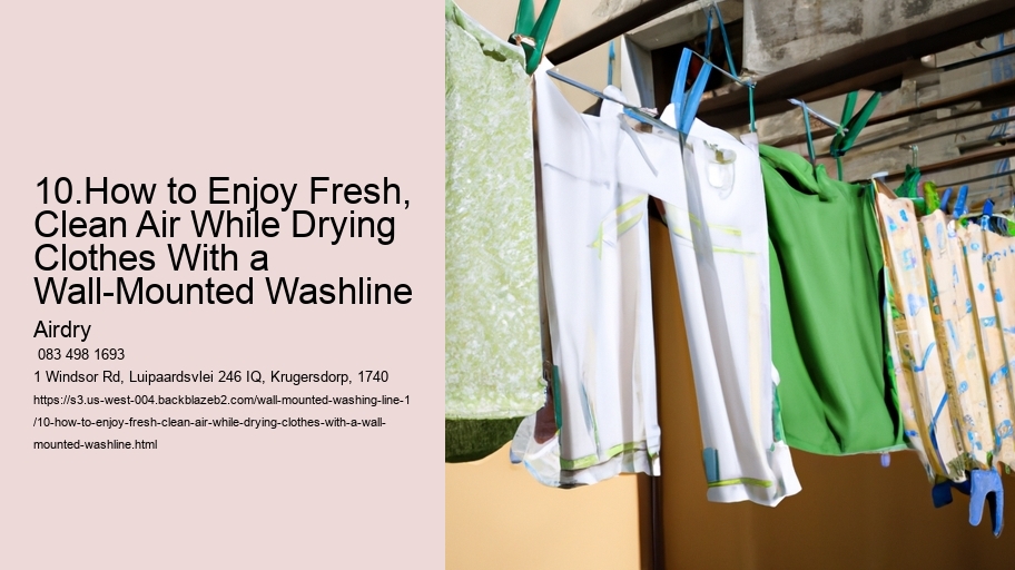 10.How to Enjoy Fresh, Clean Air While Drying Clothes With a Wall-Mounted Washline  