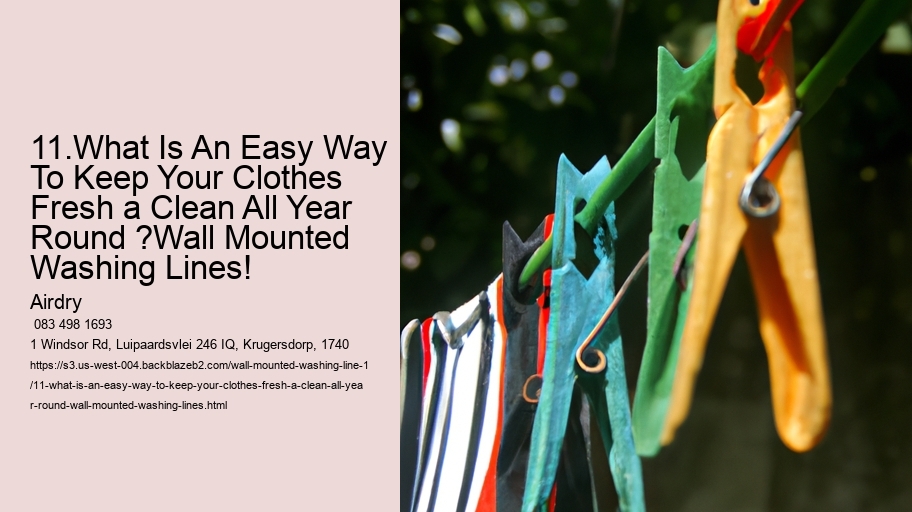 11.What Is An Easy Way To Keep Your Clothes Fresh a Clean All Year Round ?Wall Mounted Washing Lines! 