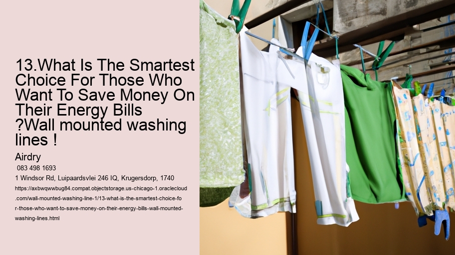 13.What Is The Smartest Choice For Those Who Want To Save Money On Their Energy Bills ?Wall mounted washing lines !  