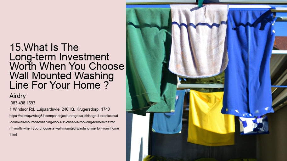 15.What Is The Long-term Investment Worth When You Choose A Wall Mounted Washing Line For Your Home ?