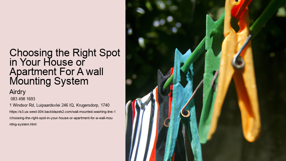 Choosing the Right Spot in Your House or Apartment For A wall Mounting System  