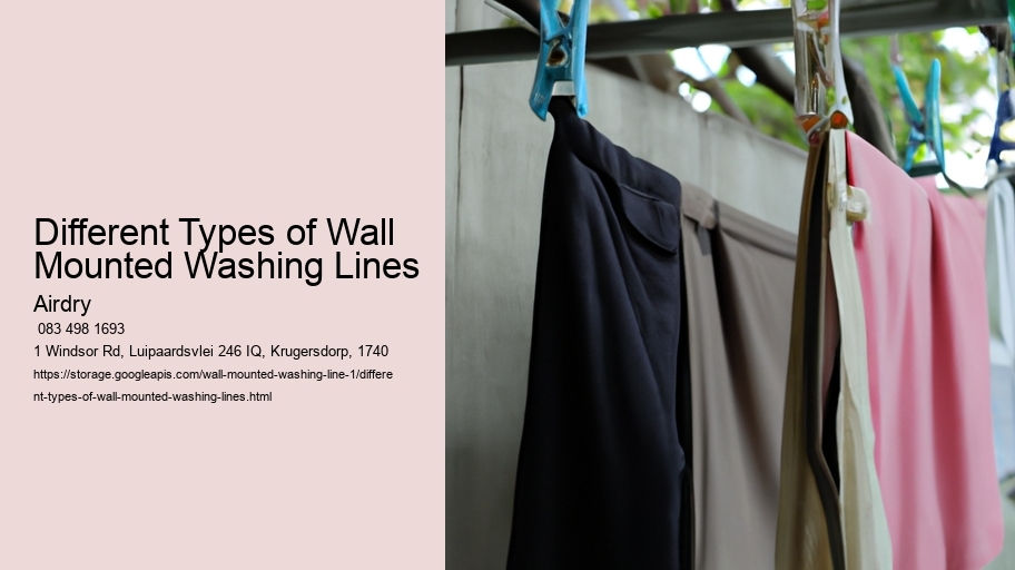 Different Types of Wall Mounted Washing Lines 