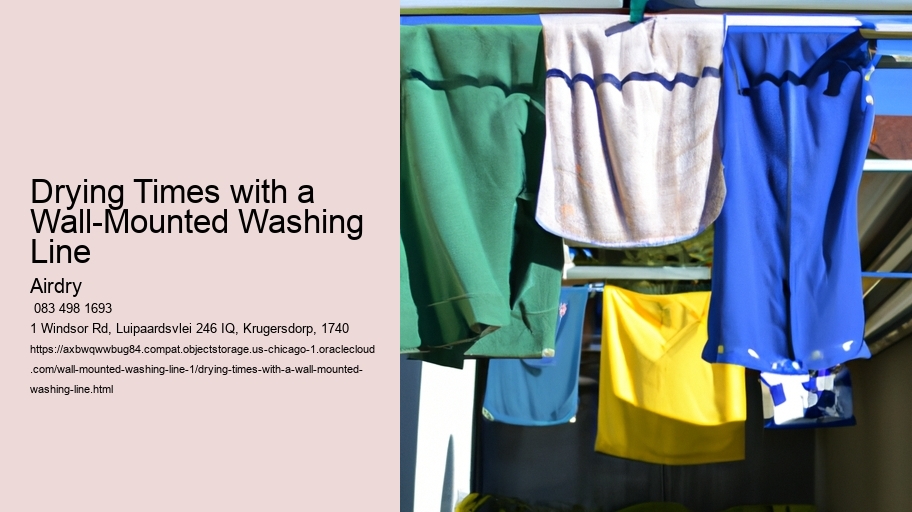 Drying Times with a Wall-Mounted Washing Line 