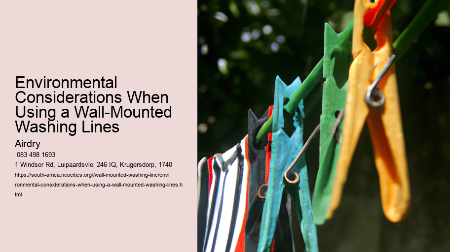 Environmental Considerations When Using a Wall-Mounted Washing Lines 