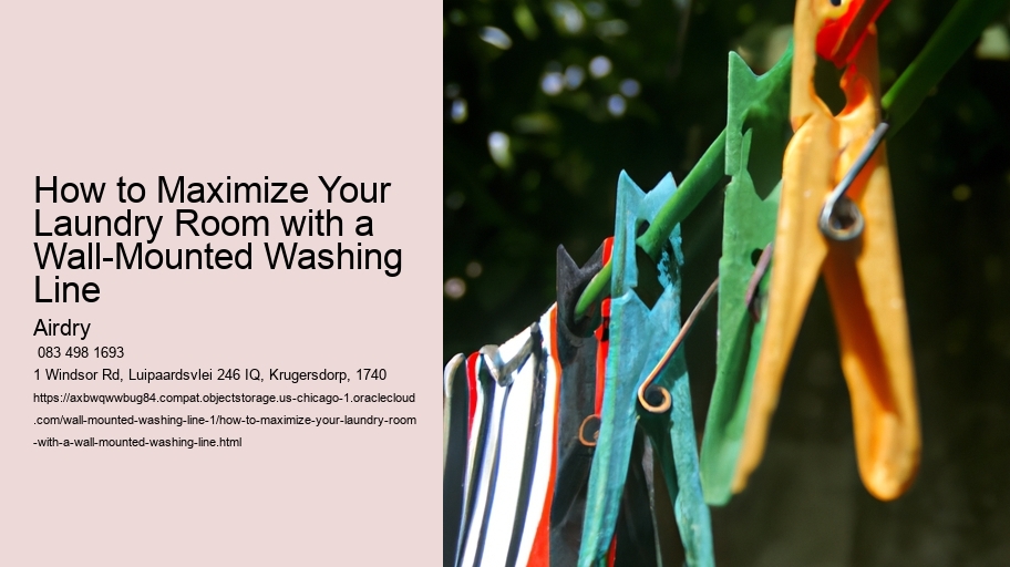 How to Maximize Your Laundry Room with a Wall-Mounted Washing Line 