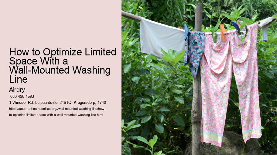 How to Optimize Limited Space With a Wall-Mounted Washing Line 