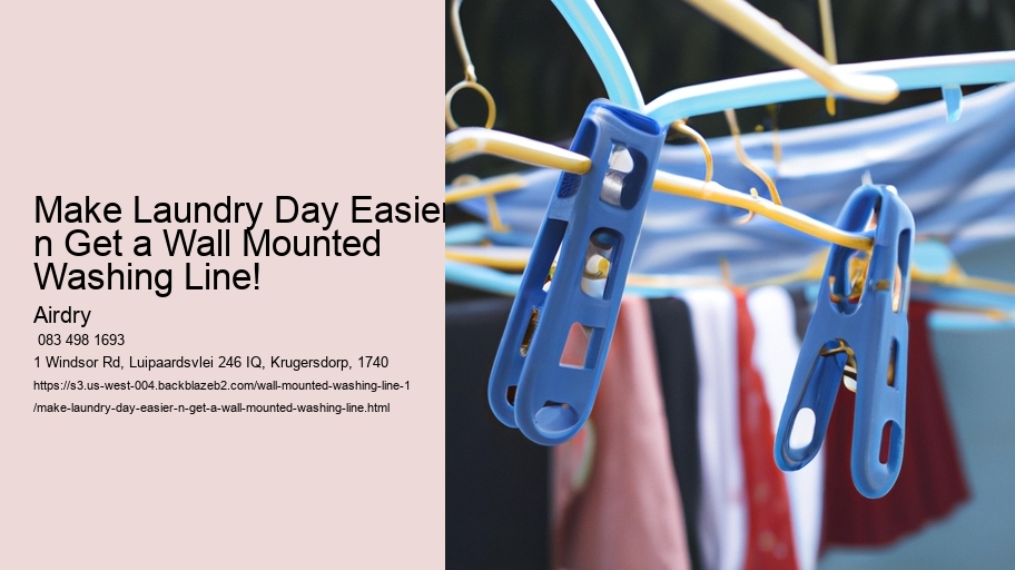Make Laundry Day Easier n Get a Wall Mounted Washing Line! 