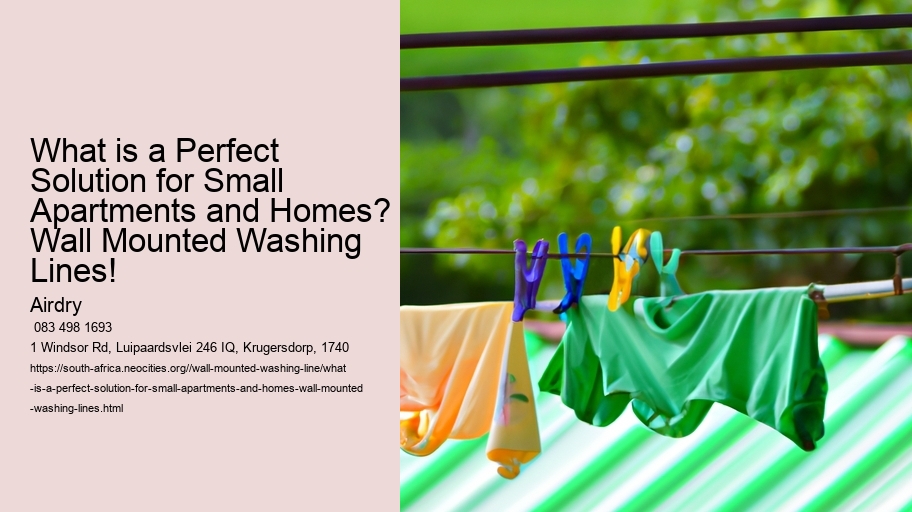 What is a Perfect Solution for Small Apartments and Homes? Wall Mounted Washing Lines! 