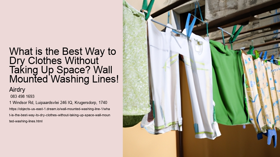 What is the Best Way to Dry Clothes Without Taking Up Space? Wall Mounted Washing Lines!