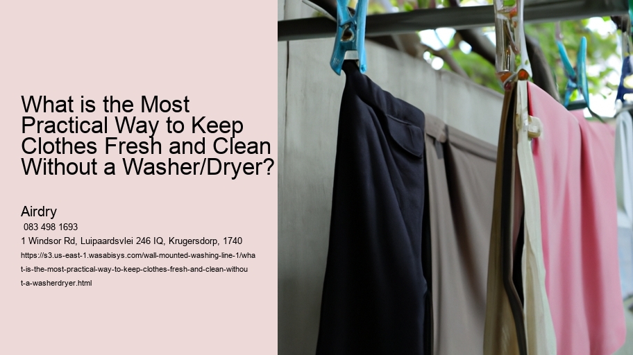 What is the Most Practical Way to Keep Clothes Fresh and Clean Without a Washer/Dryer?  