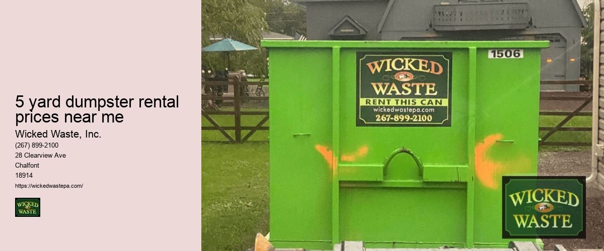 dumpster rental prices