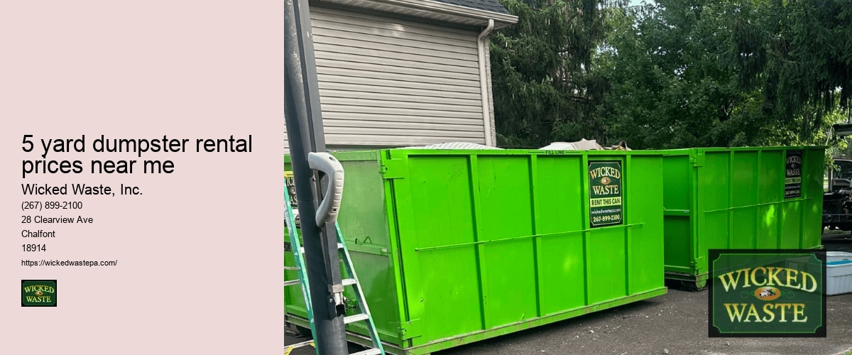 Waste disposal bin rental