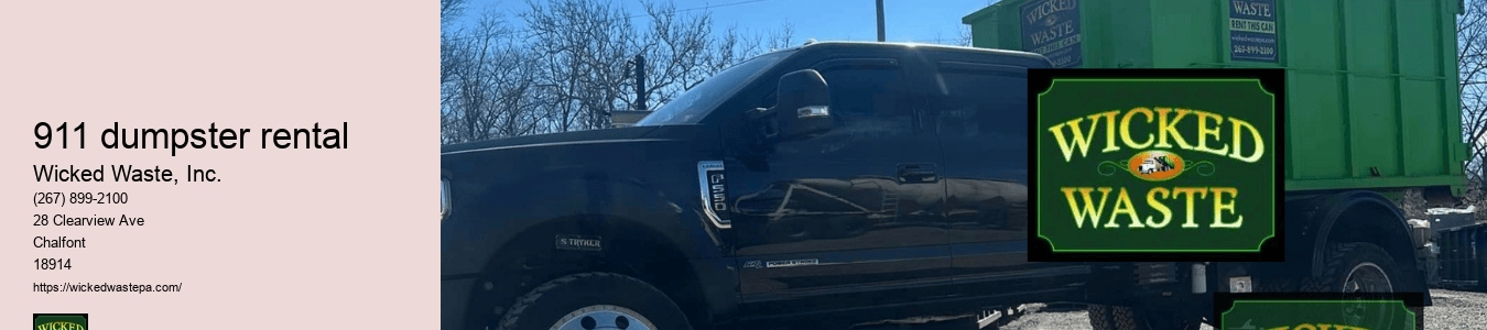 911 dumpster rental