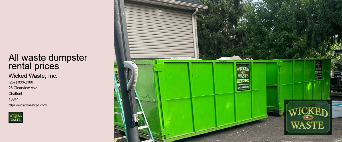 dumpster rental for remodeling