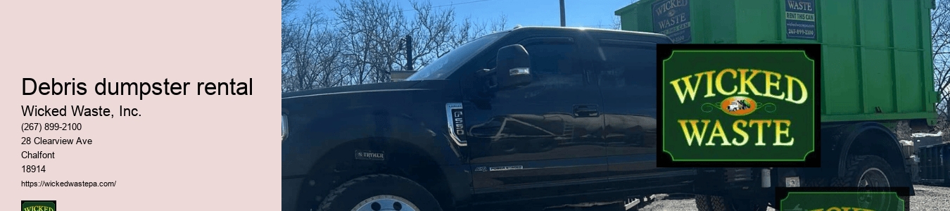 debris dumpster rental