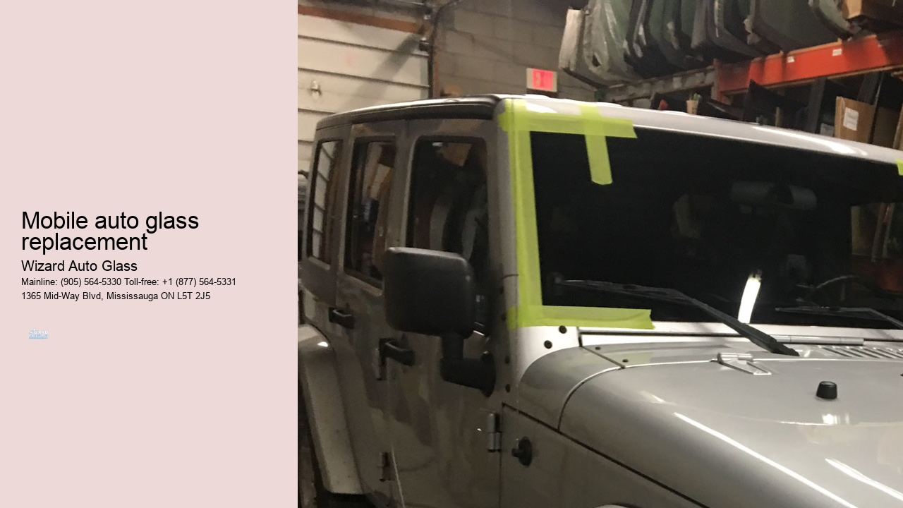 Mobile auto glass replacement