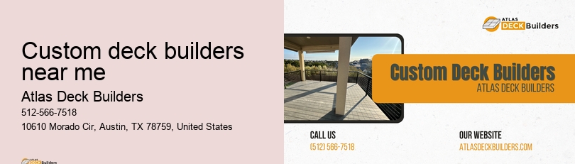 custom deck builders near me  